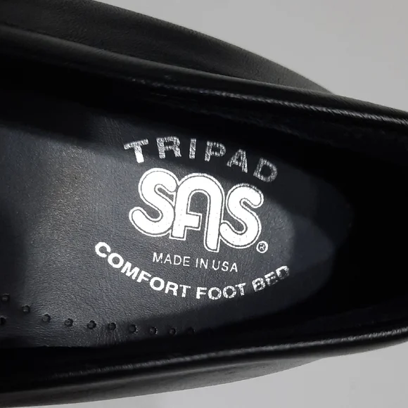 SAS Black Mary Jane Flats - Picture 2 of 11